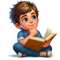 Мальчик думает